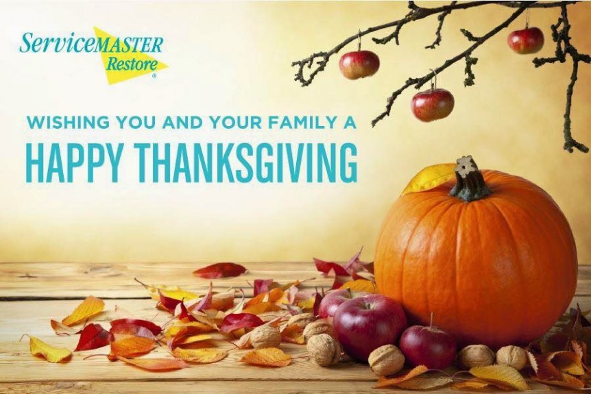 Happy Thanksgiving from ServiceMaster Restore!