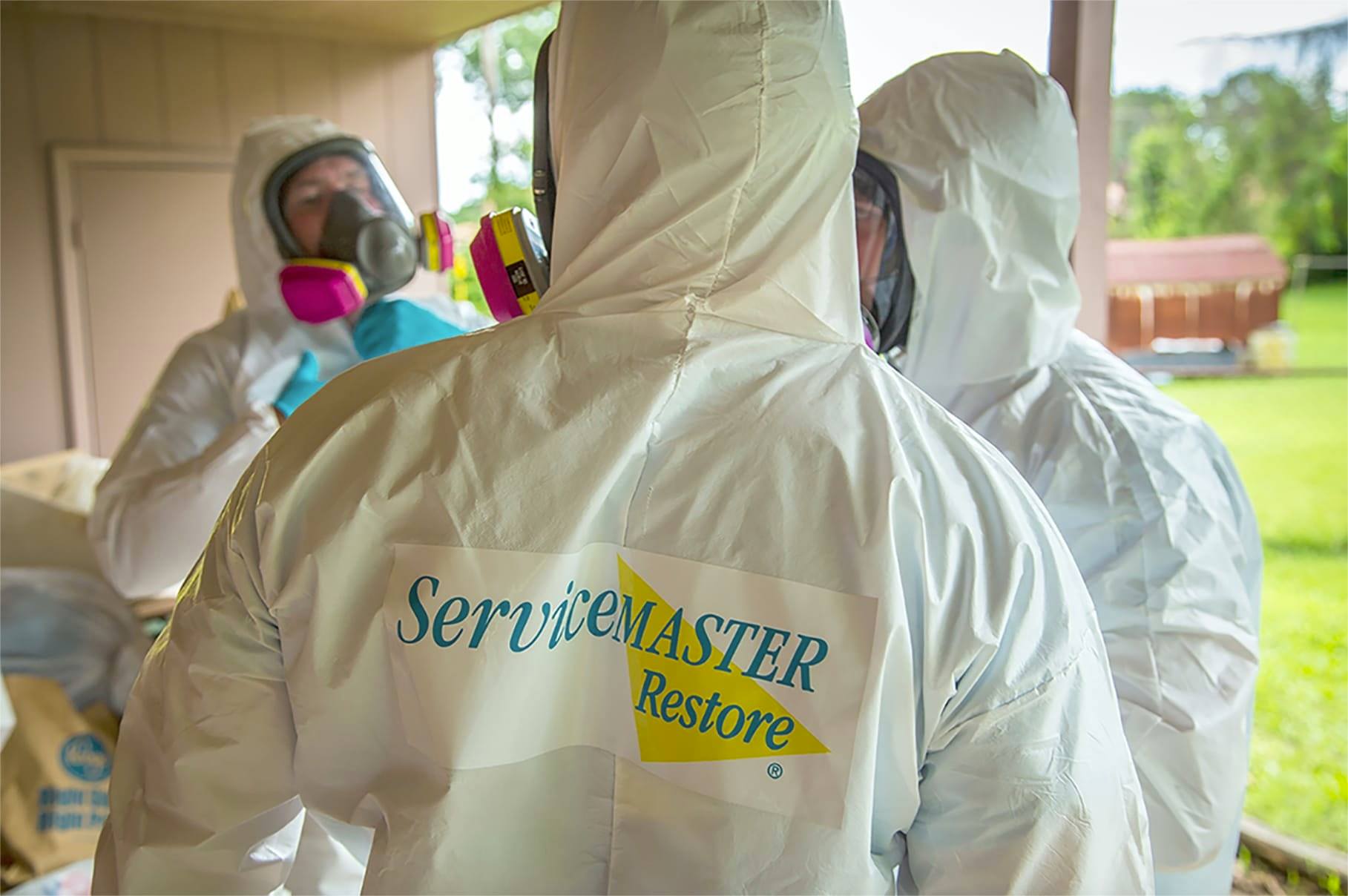 biohazard cleanup by ServiceMaster
